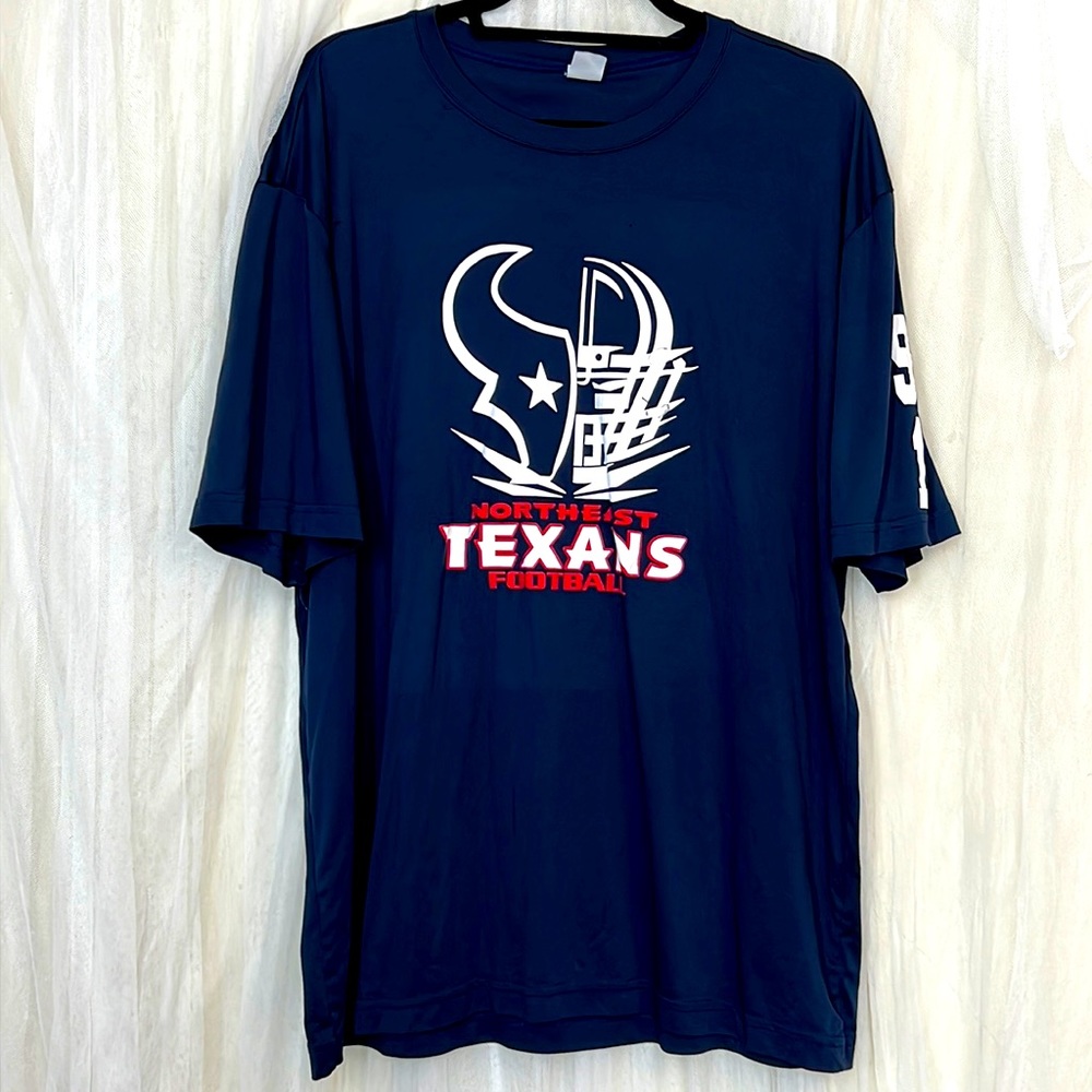 ⭐️ Sport Tek dark blue Jersey Northeast TEXANS Football Wilder 94 10 size L